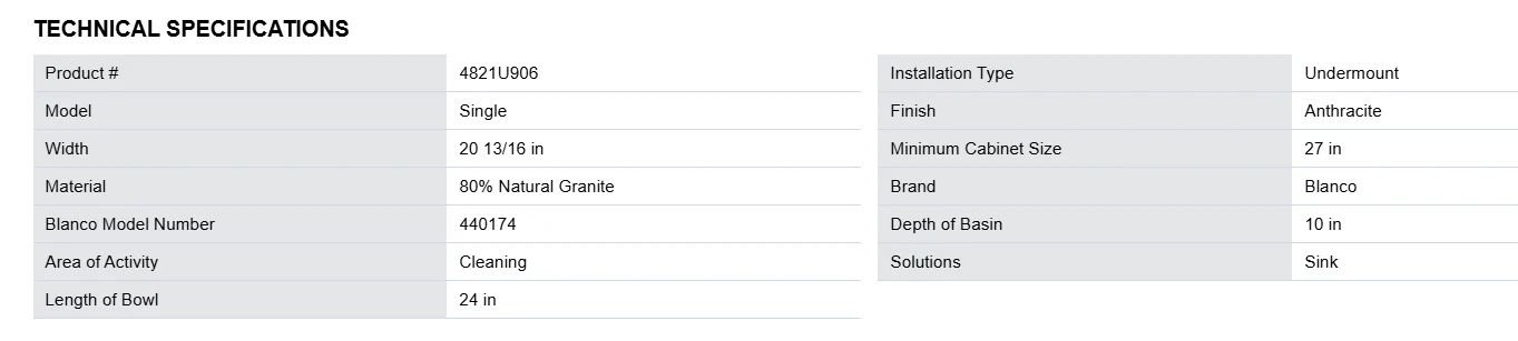 Blanco Sink - Diamond (Single) - Image 4