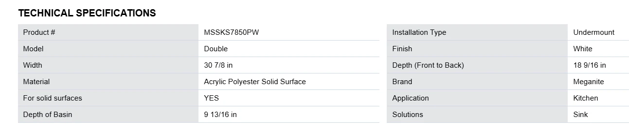 Meganite Sink - KS 7850 (Double) - Image 4