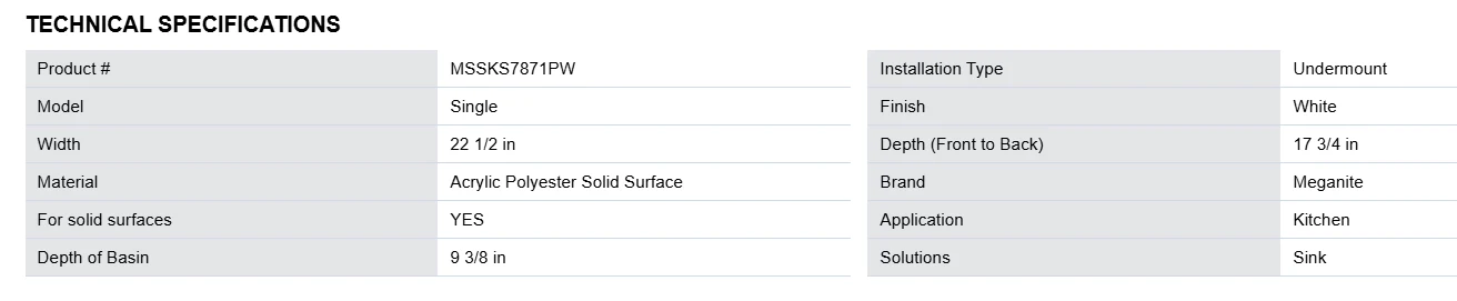 Meganite Sink - KS 7871 (Single) - Image 4
