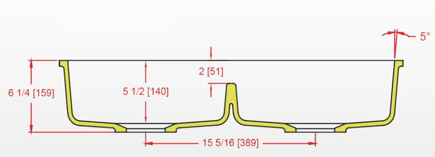 Meganite Sink - KS 7916 (Double) ADA - Image 3