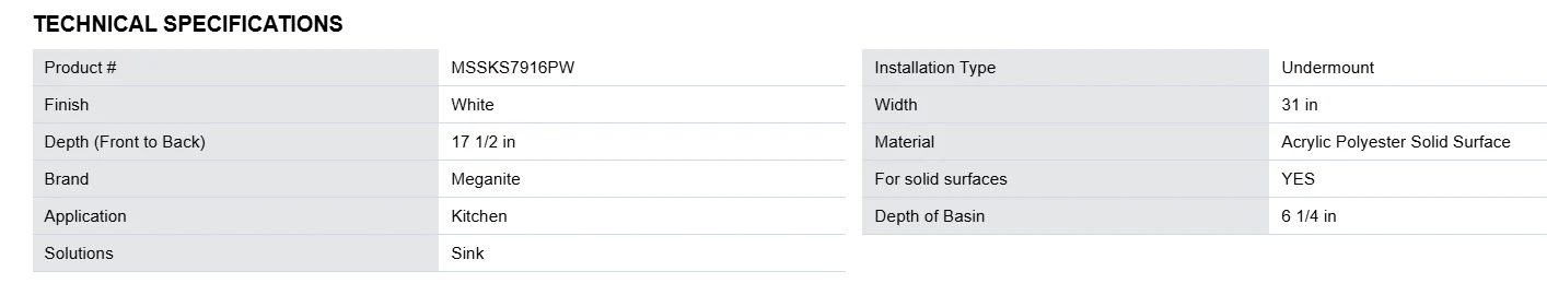 Meganite Sink - KS 7916 (Double) ADA - Image 4